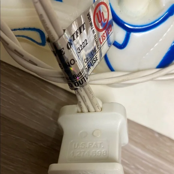 Adidas White and Blue Shoe String Lights royal blue eggshell vintage - Picture 7 of 10